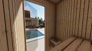 Produkt: Smrkový saunový domek 135x135 cm (4)