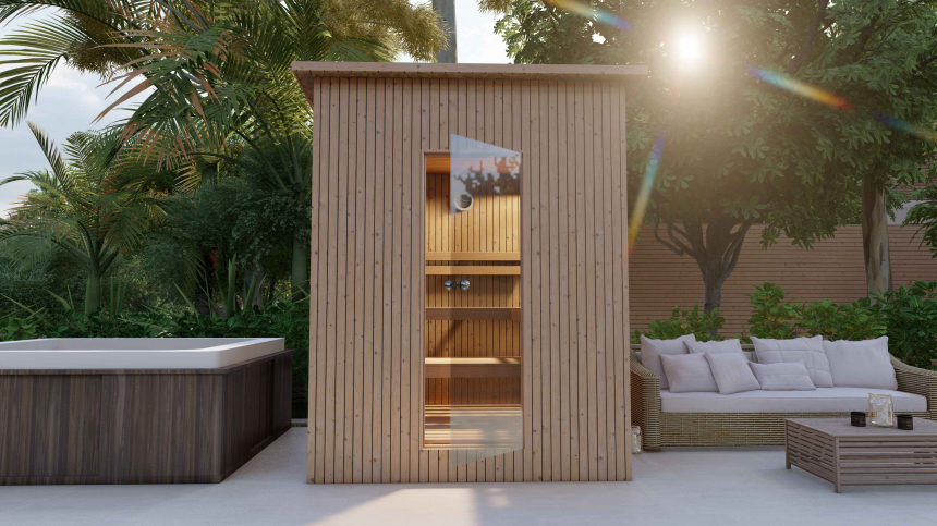 Smrkový saunový domek 200x180 cm