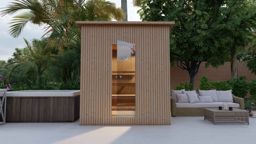 Smrkový saunový domek 230x210 cm