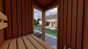 Produkt: Prosklený cedrový saunový domek 135x135 cm (4)