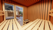 Produkt: Prosklený cedrový saunový domek 200x180 (3)