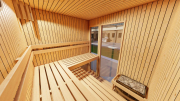 Produkt: Prosklený smrkový saunový domek 200x180cm (4)