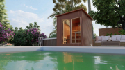 Produkt: Prosklený cedrový saunový domek 230x210 cm - typ 1 (4)