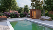 Produkt: Prosklený cedrový saunový domek 230x210 cm - typ 1 (5)