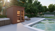 Produkt: Prosklený cedrový saunový domek 230x210 cm - typ 1 (1)