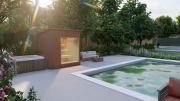 Produkt: Prosklený cedrový saunový domek 230x210cm typ-2 (2)