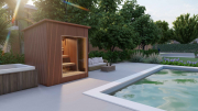 Produkt: Prosklený cedrový saunový domek 230x210cm typ-2 (1)