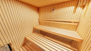 Produkt: Prosklený smrkový saunový domek 230x210cm - typ 2 (2)