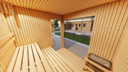 Produkt: Prosklený smrkový saunový domek 230x210cm - typ 2 (4)