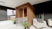 Produkt: Prosklená cedrová sauna 200x200cm - typ 1 (1)