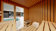 Produkt: Prosklená cedrová sauna 200x200cm - typ 1 (3)